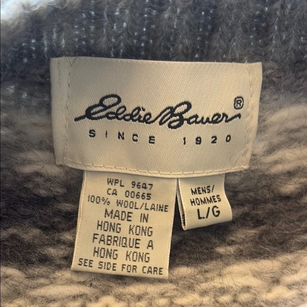 Eddie Bauer-Wool Crewneck Sweater - Gray - Picture 6 of 6